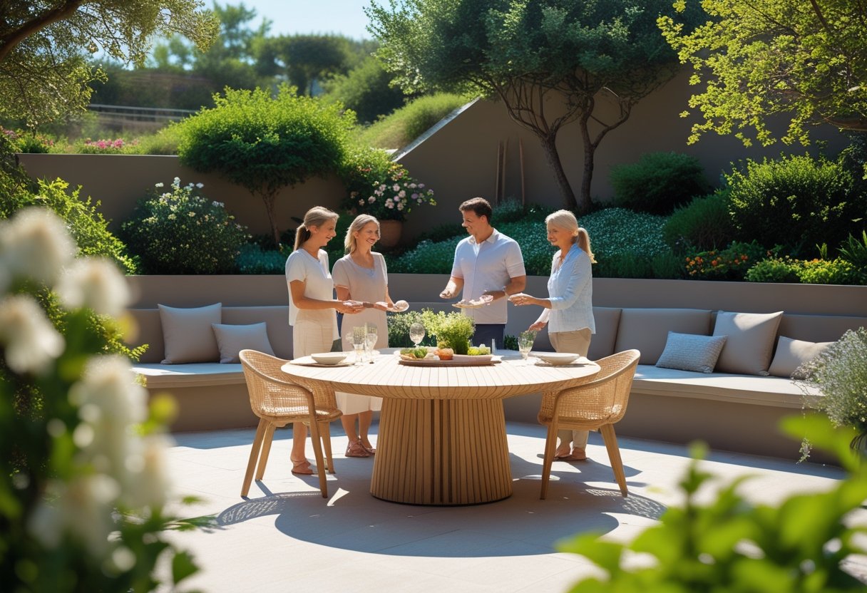 Sådan vælger du det perfekte havebord til din nedgravede terrasse
